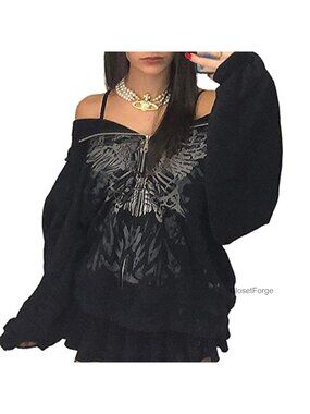 Oversized Zip Up Hoodie Graphic Y2K Streetwear Harajuku